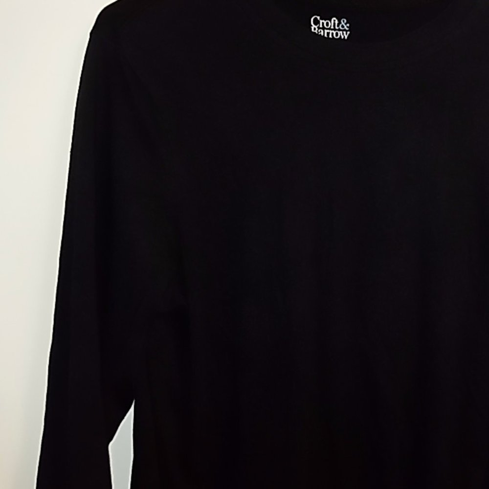 Craft and Barrow- Thin Black Long sleeve top
